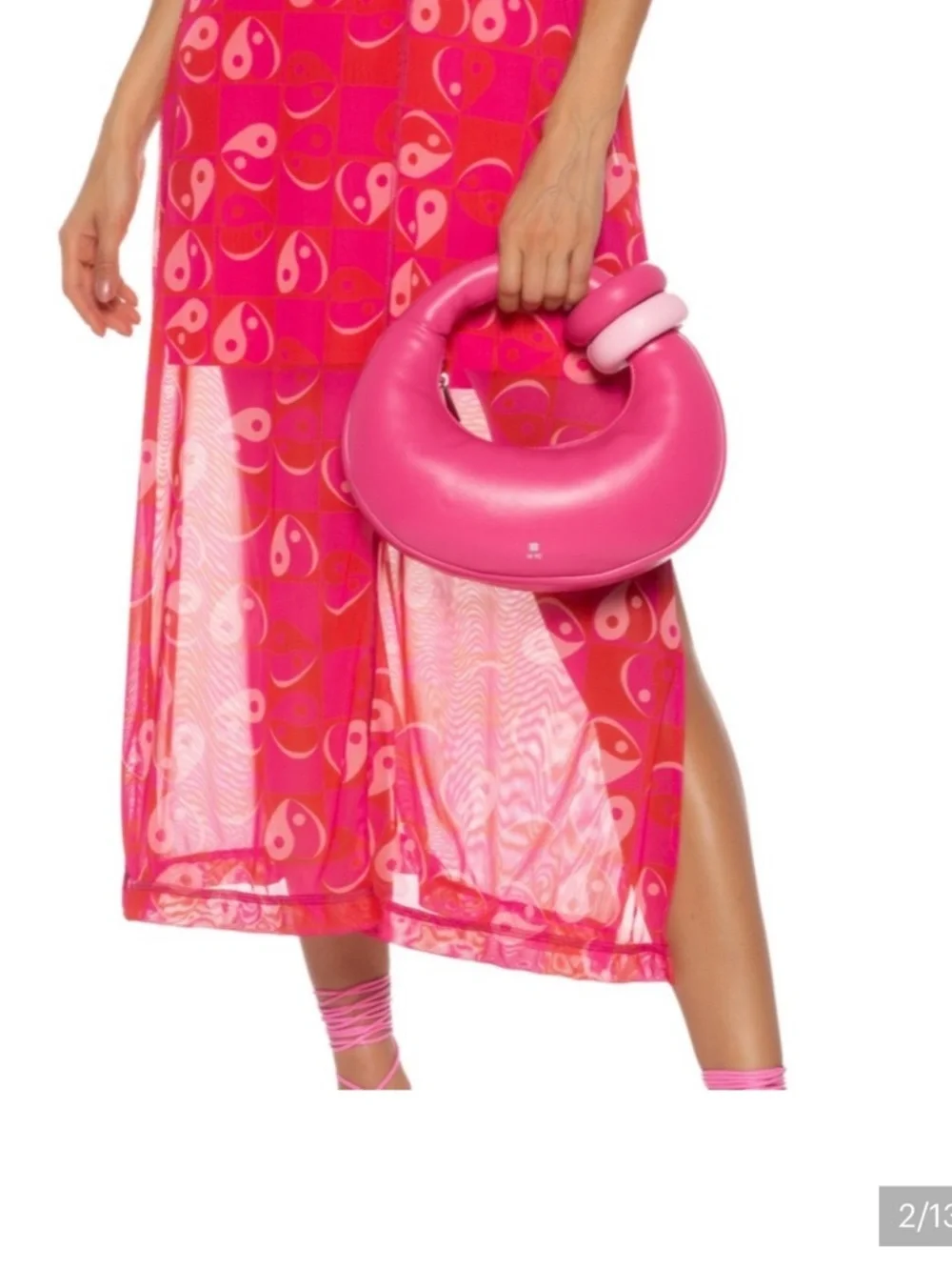 BRAND NEW! JW PEI Abacus Top Handle Bag Hot / Light Barbie Pink Satchel Shoulder